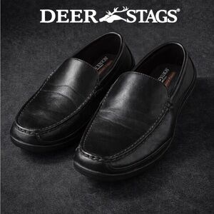 Deer Stags Drive Black Slip-On Loafers Men’s Size 10.5M Memory Foam Comfort